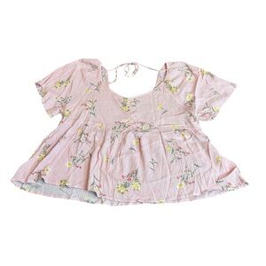 HIPPIE ROSE flowy floral blouse